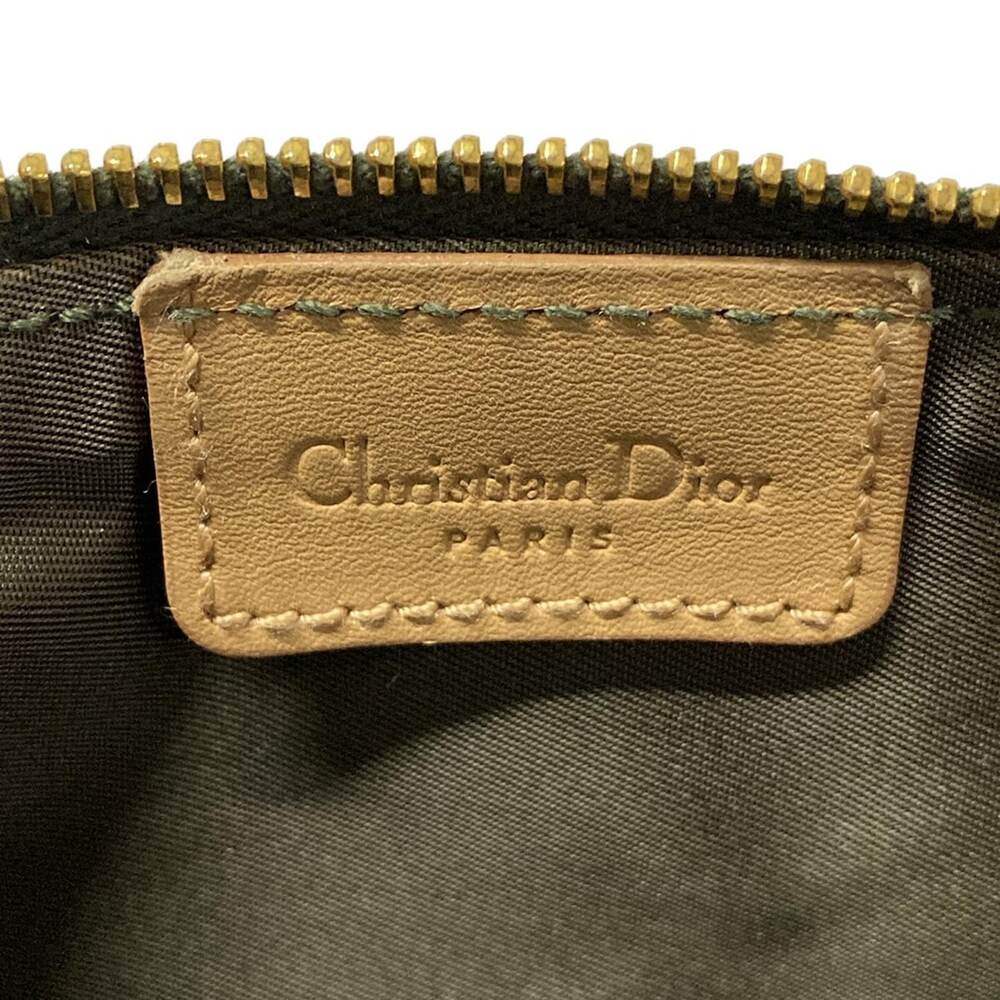 Christian Dior DIOR/ChristianDior Saddle Pouch / Trotter Handbag Green Brown - Picture 8 of 15